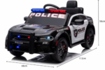 Elektrické policajné auto DODGE – Čierne – Obrázok 2
