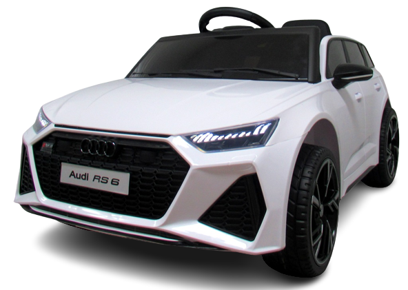AUDI RS6 GT Biela EVA batéria Automobil s koženým diaľkovým ovládaním Lítium-iónová batéria