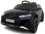 AUDI RS6 GT ČIERNE auto na batérie z EVA s koženým diaľkovým ovládaním