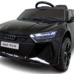 AUDI RS6 GT ČIERNE auto na batérie z EVA s koženým diaľkovým ovládaním