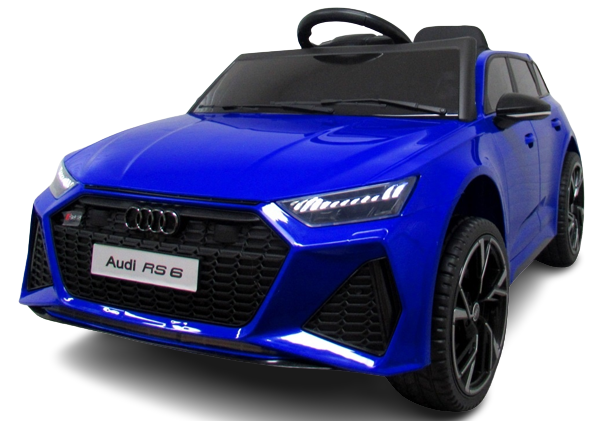 AUDI RS6 GT modré auto na batérie s diaľkovým ovládaním z EVA kože
