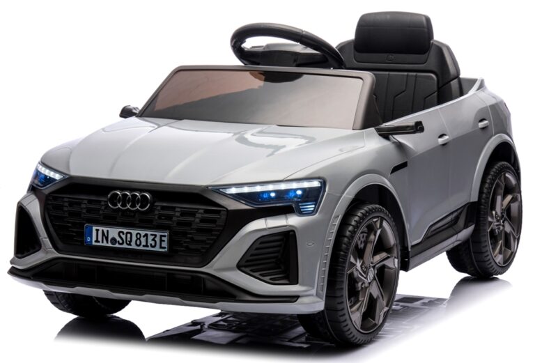 AUDI SQ8 SIVÉ auto na batérie EVA kožené diaľkové ovládanie lítium-iónová batéria