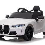 BMW m4 BIELE auto na batérie EVA kožené diaľkové ovládanie lítium-iónová batéria