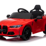 BMW m4 ČERVENÉ auto na batérie z EVA s koženým diaľkovým ovládaním