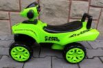Quad J5 ride-on zelená, chodítko, zvukový efekt, klaksón – Obrázok 3