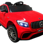 MERCEDES GLC63s ČERVENÁ batériová 4x4 KOŽA