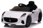 Maserati GranTurismo BIELY Auto na batérie z EVA kožené diaľkové ovládanie lítium-iónová batéria