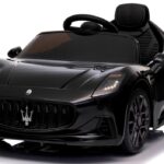 Maserati GranTurismo Čierne auto na batérie z EVA Kožené diaľkové ovládanie Lítium-iónová batéria