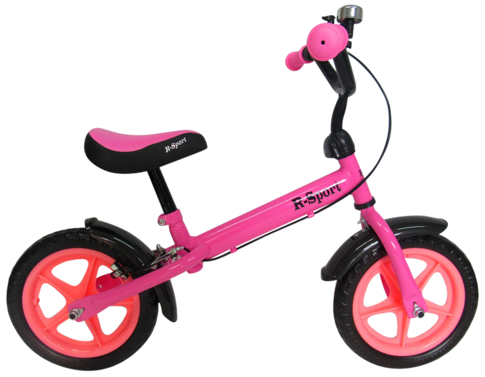 Odrážadlo R9 ružové s brzdou R-Sport 12'' a zvončekom Odrážadlo R9 ružové s brzdou R-Sport 12'' a zvončekom
