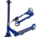 Veľká kolobežka H6 MODRÁ Skladacia R-Sport 145 mm kolesá do 100 kg