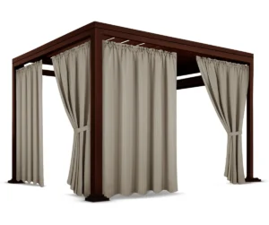 Vodotesná záhradná clona s tunelom pre altánok