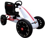 Motokára ABARTH WHITE, kolesá z peny EVA, ručná brzda, licencovaná – Obrázok 10