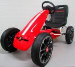 Motokára ABARTH RED, kolesá z peny EVA, ručná brzda, licencovaná – Obrázok 6