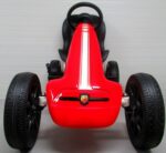 Motokára ABARTH RED, kolesá z peny EVA, ručná brzda, licencovaná – Obrázok 8