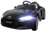 AUDI R8 Sport čierne auto na diaľkové ovládanie z EVA kože – Obrázok 4