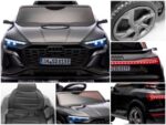 AUDI SQ8 ČIERNA EVA batéria na auto s koženým diaľkovým ovládaním Lítium-iónová batéria – Obrázok 2