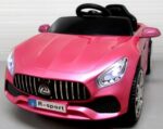 Detské elektrické autíčko – lakované ružové – Obrázok 3