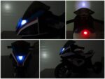 Detská elektrická motorka BMW HP4 červená – Obrázok 7