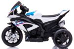 Detská elektrická motorka BMW HP4 biela – Obrázok 7