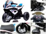 Detská elektrická motorka BMW HP4 biela – Obrázok 3