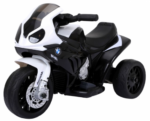 Detská elektrická motorka BMW S1000RR biela – Obrázok 5