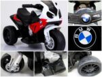 Detská elektrická motorka BMW S1000RR červená – Obrázok 2