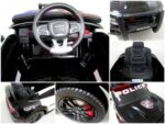 Elektrické policajné auto DODGE – Čierne – Obrázok 6