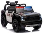 Elektrické autíčko Ford Ranger Raptor – policajné, čierne, 12V, EVA kolesá +diaľkové ovládanie – Obrázok 5