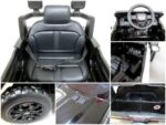 Elektrické autíčko Ford Ranger Raptor – policajné, čierne, 12V, EVA kolesá +diaľkové ovládanie – Obrázok 7