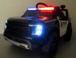 Elektrické autíčko Ford Ranger Raptor – policajné, čierne, 12V, EVA kolesá +diaľkové ovládanie – Obrázok 9