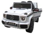 Elektrické autíčko Mercedes G63 SUV biele pre deti – 12V + diaľkové ovládanie – Obrázok 6