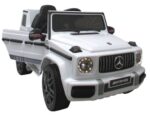 Elektrické autíčko Mercedes G63 SUV biele pre deti – 12V + diaľkové ovládanie – Obrázok 9