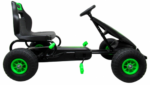 G8 GREEN GO-KART, detská motokára, nafukovacie kolesá – Obrázok 2
