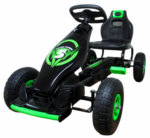 G8 GREEN GO-KART, detská motokára, nafukovacie kolesá – Obrázok 5