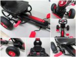 MOTOKÁRA G8 RED, detská motokára, nafukovacie kolesá – Obrázok 2