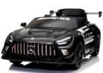 Mercedes GT3 Evo ČIERNA Mäkké EVA kolesá, mäkké sedadlo Licencovaná lítium-iónová batéria – Obrázok 4
