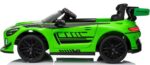 Mercedes GT3 Evo GREEN Mäkké kolesá EVA, mäkké sedadlo Licencovaná lítium-iónová batéria – Obrázok 5