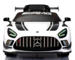 Mercedes GT3 Evo Biele Mäkké EVA kolesá, mäkké sedadlo Licencovaná lítium-iónová batéria – Obrázok 6