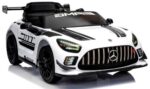 Mercedes GT3 Evo Biele Mäkké EVA kolesá, mäkké sedadlo Licencovaná lítium-iónová batéria – Obrázok 8