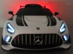 Mercedes GT3 Evo Biele Mäkké EVA kolesá, mäkké sedadlo Licencovaná lítium-iónová batéria – Obrázok 4
