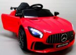 Mercedes GTR-S červené Mäkké EVA kolesá, mäkké sedadlo Licencovaná lítium-iónová batéria – Obrázok 9
