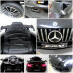 Mercedes GTR-S čierne mäkké EVA kolesá, mäkké sedadlo licencovaná lítium-iónová batéria – Obrázok 3