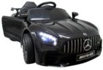 Mercedes GTR-S čierne mäkké EVA kolesá, mäkké sedadlo licencovaná lítium-iónová batéria – Obrázok 8