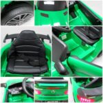 Mercedes GTR-S zelené mäkké kolesá Eva, mäkké sedadlo Licencovaná lítium-iónová batéria – Obrázok 4