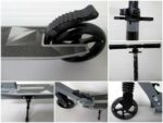Veľká kolobežka H10 ČIERNA Skladacia R-Sport 145 mm kolesá do 100 kg – Obrázok 2