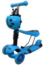 Kolobežka H3 BLUE 5 v 1 R-Sport Ride-on s LED svetlami a kolieskami – Obrázok 7