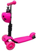 Kolobežka H3 Ružová 5 v 1 R-Sport Ride-on s LED svetlami a kolieskami – Obrázok 9