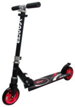 Veľká kolobežka H7 ČIERNO-ČERVENÁ Skladacia R-Sport 145 mm kolesá do 100 kg – Obrázok 5