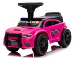 Detské policajné odrážadlo J3 ružové – Obrázok 3