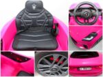 Maserati GranTurismo PINK EVA auto na batérie Kožené diaľkové ovládanie Lítium-iónová batéria – Obrázok 2